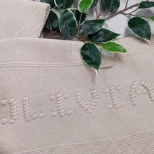 Carregar imagem no visualizador da galeria, Manta de Malha Personalizada Com Nome