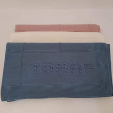 Carregar imagem no visualizador da galeria, Manta de Malha Personalizada Com Nome